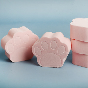 小貓掌造型美妝粉撲 8入組