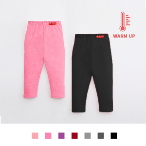 台灣製造極暖輕薄升溫發熱褲 小童素色長褲