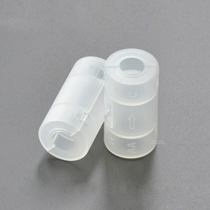 透明磨砂電池轉換筒 3號轉2號