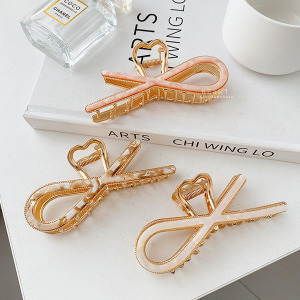 氣質蝴蝶結盤髮鯊魚夾爪夾