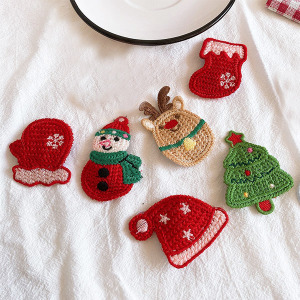 聖誕可愛針織編髮夾