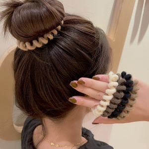 復古系電話線造型髮圈