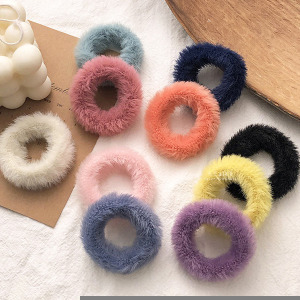 韓系可愛毛絨小髮圈