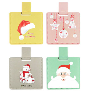 聖誕可愛印花不銹鋼鏡子