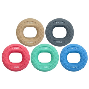 雙力度矽膠訓練握力圈