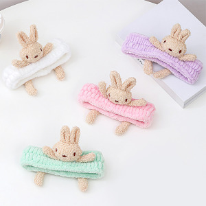 可愛立體小兔洗臉髮帶