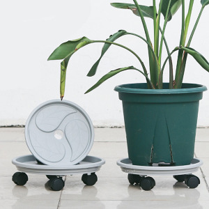 圓形植物盆栽移動托盤 小號