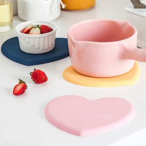 創意愛心造型矽膠隔熱墊