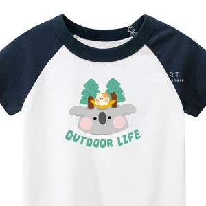 兒童｜KV獨家限定款｜台灣原創T短袖 無尾熊戶外生活