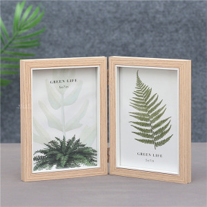 北歐簡約木紋6寸桌立相框