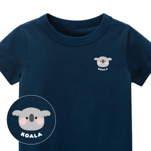 兒童｜KV獨家限定款｜台灣原創T短袖 小無尾熊深藍