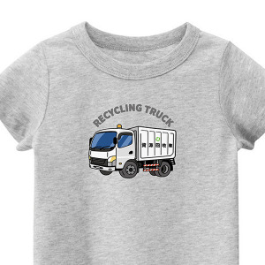 兒童｜KV獨家限定款｜台灣原創T短袖 T16回收車灰