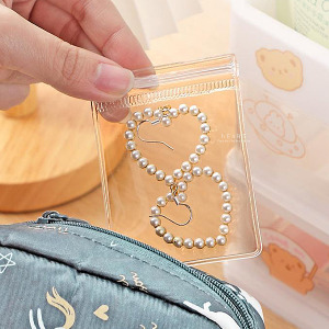 EVA密封透明飾品收納袋6x8cm 5入組