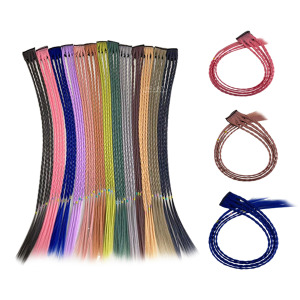 掛耳染隱形接髮假髮辮子