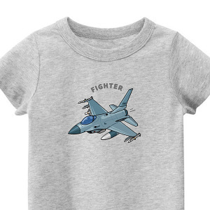 兒童｜KV獨家限定款｜台灣原創T短袖 T22戰鬥機灰