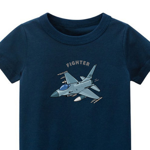 兒童｜KV獨家限定款｜台灣原創T短袖 T22戰鬥機深藍