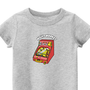 兒童｜KV獨家限定款｜台灣原創T短袖 打彈珠灰