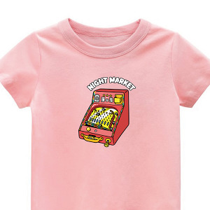 兒童｜KV獨家限定款｜台灣原創T短袖 打彈珠粉