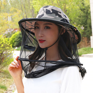 (出清不退換)戶外防蚊蟲大人遮陽漁夫帽