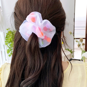 糖果色小彩球大腸髮圈