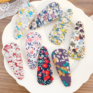 復古田園風花朵BB髮夾