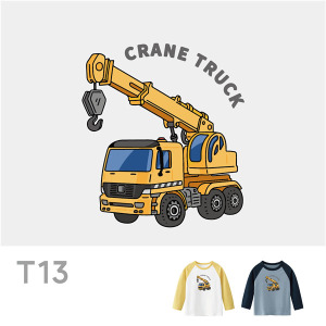 兒童｜KV獨家限定款｜台灣原創T長袖 T13吊車