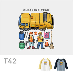兒童｜KV獨家限定款｜台灣原創T長袖 T42清潔隊