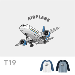 兒童｜KV獨家限定款｜台灣原創T長袖 T19飛機