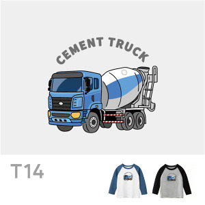 兒童｜KV獨家限定款｜台灣原創T長袖 T14水泥車