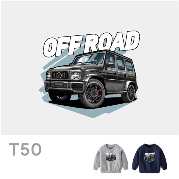兒童｜KV獨家限定款｜台灣原創大學T長袖 T50奢華越野車
