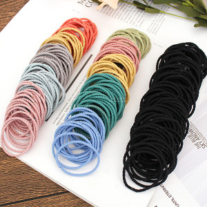 韓版彈性螺旋造型髮圈 50入組