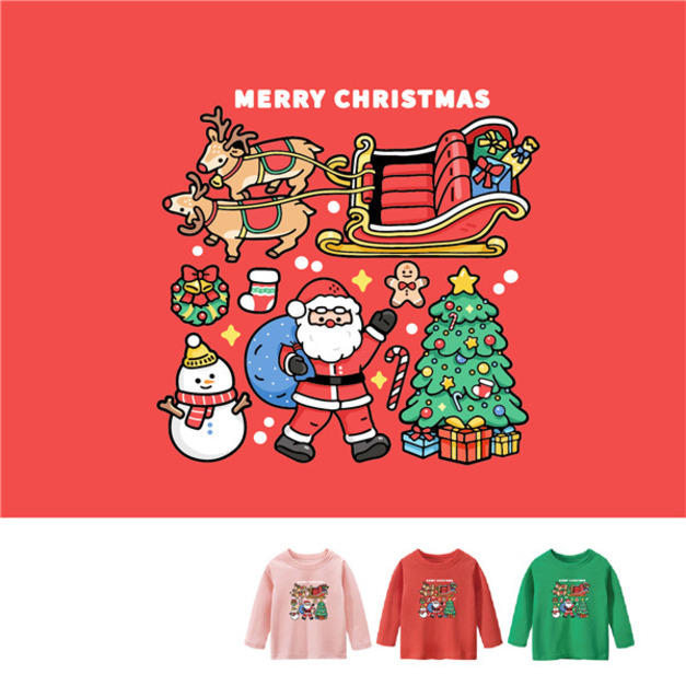 兒童｜KV獨家限定款｜聖誕台灣原創T長袖 聖誕開箱