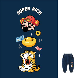 兒童｜KV獨家限定款｜新年台灣原創長褲 新年三拼