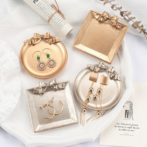 復古蝴蝶結造型首飾擺設托盤