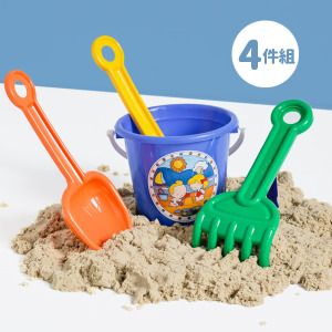 (出清不退換)戲水挖沙鏟沙戶外沙灘桶4件組 不挑色