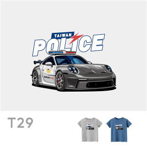 兒童｜KV獨家限定款｜台灣原創T短袖 T29超跑警車