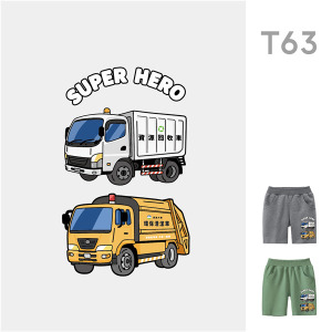 兒童｜KV獨家限定款｜台灣原創短褲 T63二拼清運