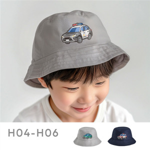 兒童｜KV獨家限定款｜台灣原創印花漁夫帽 警力系列
