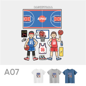 兒童｜KV獨家限定款｜台灣原創T短袖 A07籃球