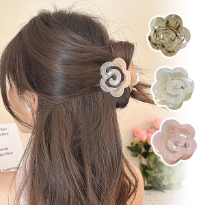 韓系簍空花朵造型鯊魚夾