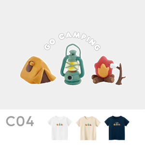 兒童｜KV獨家限定款｜台灣原創T短袖 C04露營