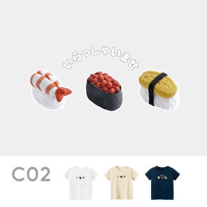 兒童｜KV獨家限定款｜台灣原創T短袖 C02壽司