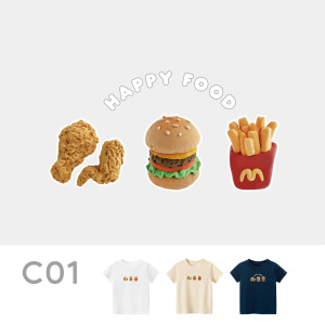 兒童｜KV獨家限定款｜台灣原創T短袖 C01速食