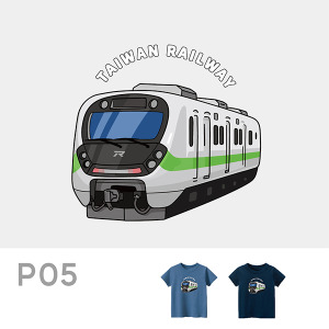 P05臺鐵正版授權火車T恤 兒童短袖 EMU900