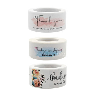 長形Thank you裝飾包裝封口貼紙