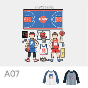 兒童｜KV獨家限定款｜台灣原創T長袖 A07籃球