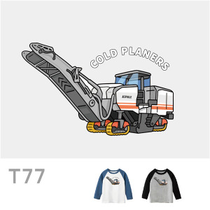 兒童｜KV獨家限定款｜台灣原創T長袖 T77刨除機