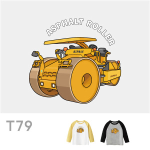 兒童｜KV獨家限定款｜台灣原創T長袖 T79壓路機