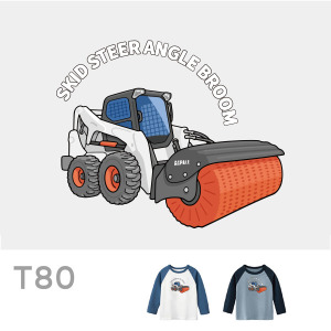 兒童｜KV獨家限定款｜台灣原創T長袖 T80山貓掃路機