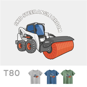 兒童｜KV獨家限定款｜台灣原創T短袖 T80山貓掃路機